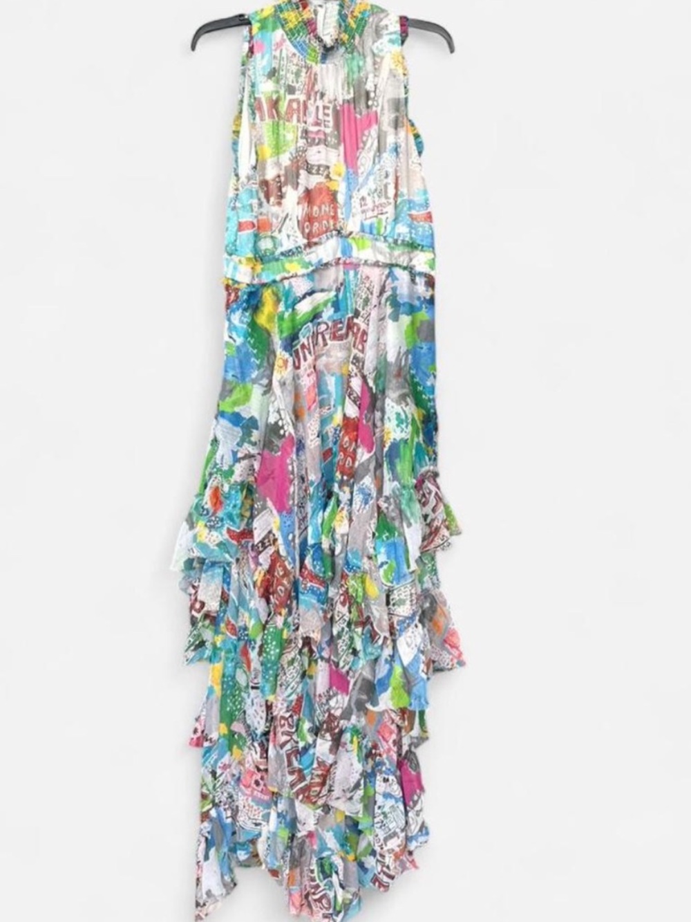 Rare Alice + Olivia x Basquiat graphic print Evelyn Maxi Dress - Picture 3 of 8